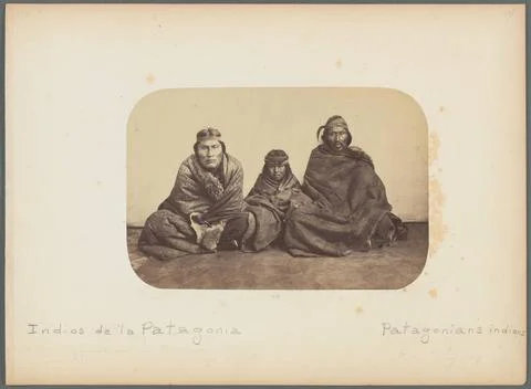 Indios de la Patagonia. 1866. Photographs. The Miriam and Ira D. Wallach D... Stock Photos