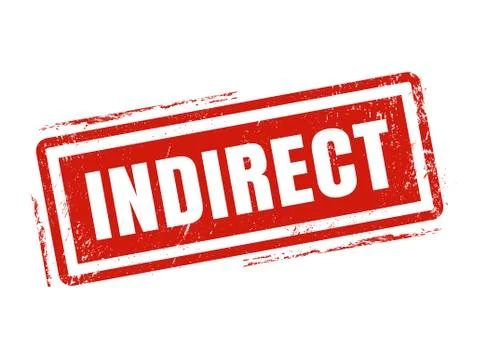 Indirect red stamp style Stock Illustration