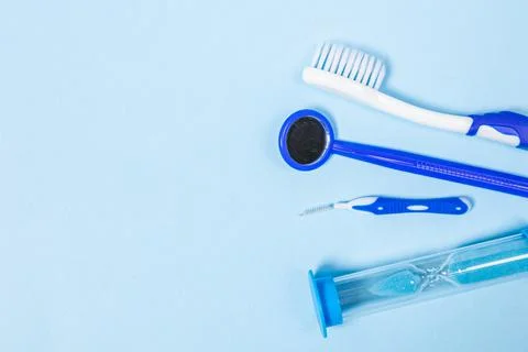 An indispensable set for deep and thorough cleaning of the oral cavity. Equip Stock Photos