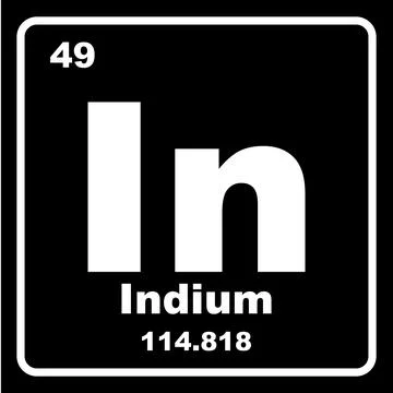 Indium icon Stock Illustration