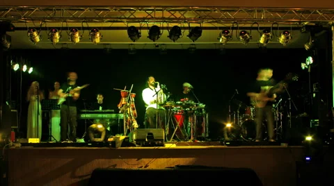 Indivia on stage 13 Stock Footage 952202