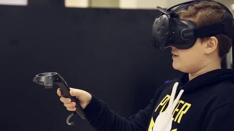 Individual 3D display virtual reality Stock Footage 71624032