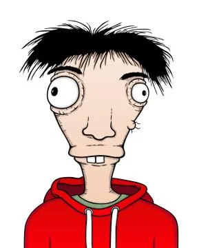 Individual boy Stock Illustration