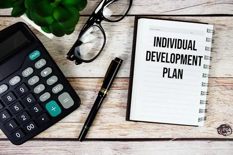 Individual Development Plan (IDP) text on notepad, Business and Financial c.. Stock Photos