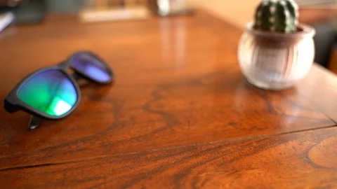 Individual Passport Drop on Table Stock Footage 92843327