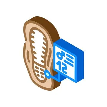 Individual physical evidence crime isometric icon vector illustration Stock Illustration
