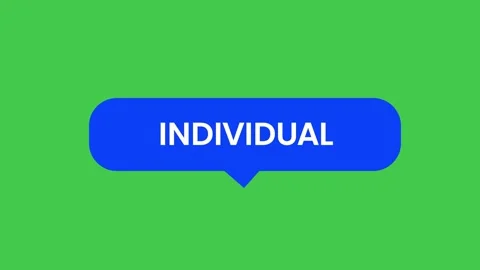 Individual  Speech Bubble Animation. 4K chroma key. Stock Footage 242765104