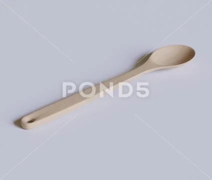 Individual spoon with a wood texture realistic texture (3) ~ Clip Art ...