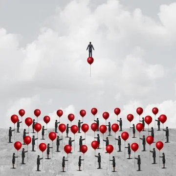 Individual Thinking 库存插图