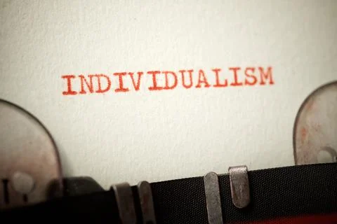 Individualism concept view Stock Photos