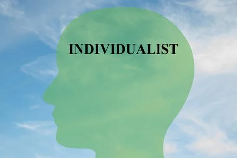 Individualist mentality concept Stock Illustration