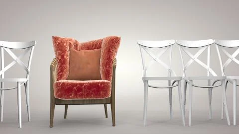 Individuality is a concept, to be different, to be the best, to stand out. 3D 스톡 일러스트