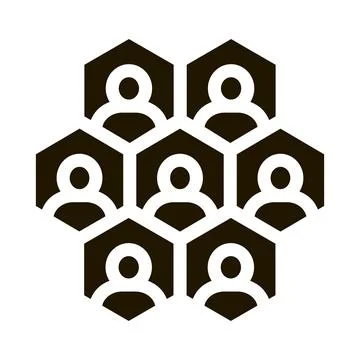 Individuality of each person icon Vector Glyph Illustration Stock Illustration