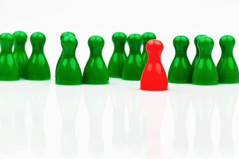 Individuality within the team. be different. Stock Photos