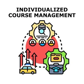 Individualized course management process for personal development and learnin Stock Illustration