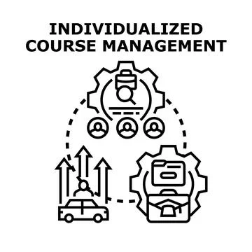 Individualized course management process for personal development and learnin Stock Illustration