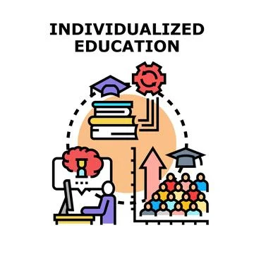 Individualized education planning for personalized learning 스톡 일러스트