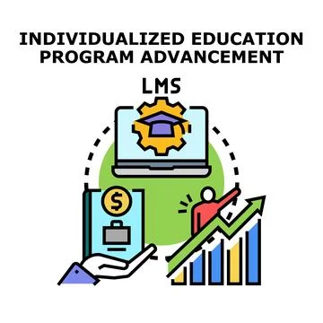 Individualized education program advancement concept Stock Illustration