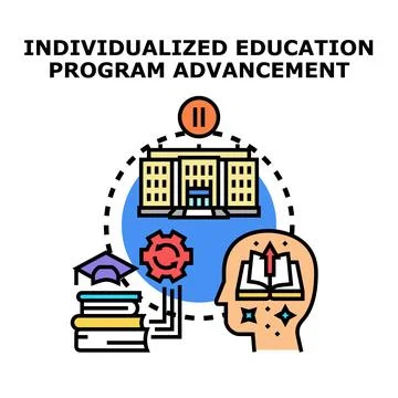 Individualized education program advancement concept illustration 스톡 일러스트