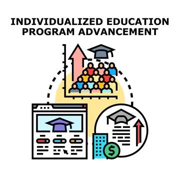 Individualized education program advancement concept illustration Illustration