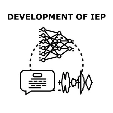 Individualized education program developing support and learning plan Stock Illustration
