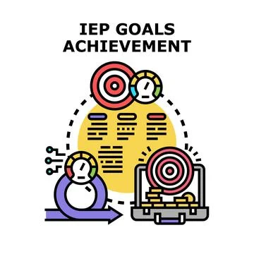 Individualized education program goals achievement planning 스톡 일러스트