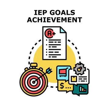 Individualized education program goals achieving development process イラスト素材