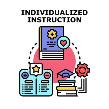 Individualized instruction concept for education and learning Stock Illustration