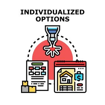 Individualized options vector icon concept Stock Illustration
