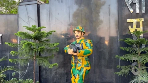 Indo pak border Stock Footage 322935764