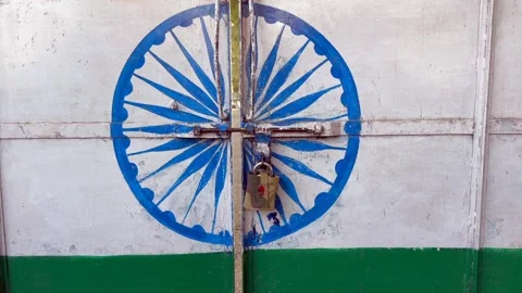 Indo pak border Video stock 322935812