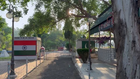 Indo pak border Stock Footage 322936071