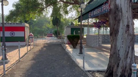 Indo pak border Stock Footage 322936114