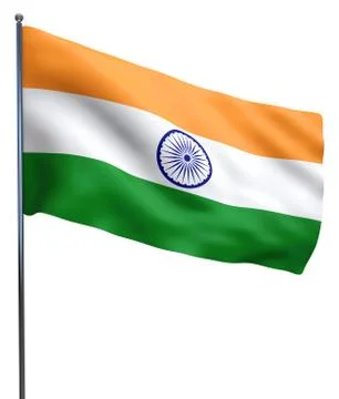 Indoan flag isolated Stock Illustration