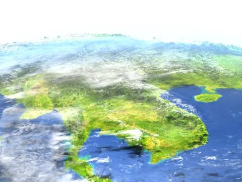 Indochina on planet Earth Stock-Illustration