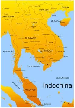 Indochina Vector map of Indochina countries Copyright: xZoonar.com/Ruslanx... Stock Photos