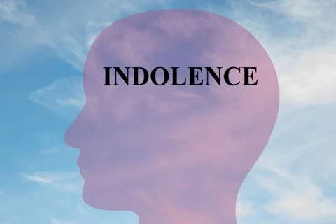 Indolence mentality concept Stock Illustration