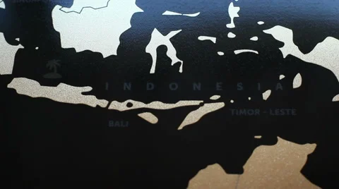 Indoneisa Map 3 Stock Footage 56465190