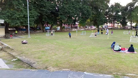 Indonesia 04 may 2025 - Playtime Together in the City Park Video stock 308317000