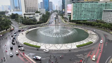 Indonesia Boulevard Stock Footage 148300958