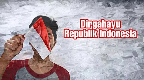 Indonesia. Central Java. 15 August 2020. Independence Day of the Republic of Ind Stock Photos