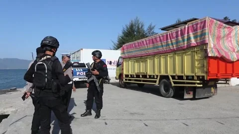 Indonesia distributes election materials ahead of general elections, INDONESIA,  Vídeo Stock 264253968
