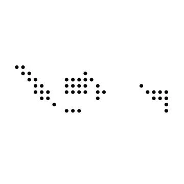 Indonesia dotted vector map Stock Illustration