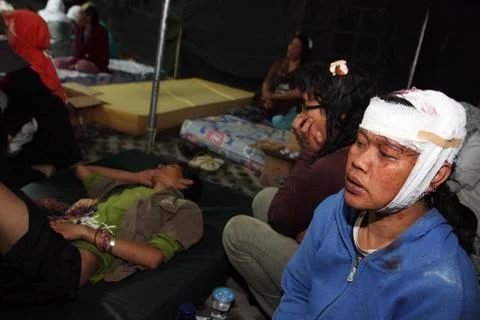 Indonesia Earthquake in Java - Sep 2009 Foto stock