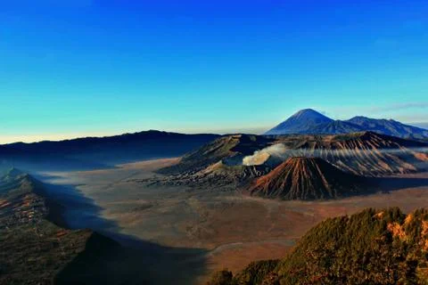Indonesia, East Java, Bromo mountain at dawn 스톡 사진