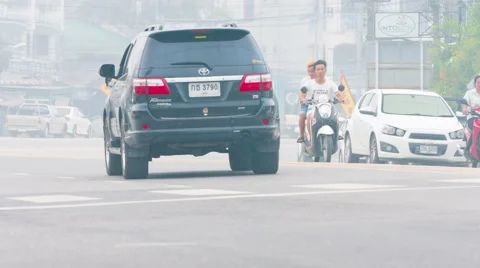 Indonesia fires causing smog in Thailand tourist islands 스톡 동영상 56214934