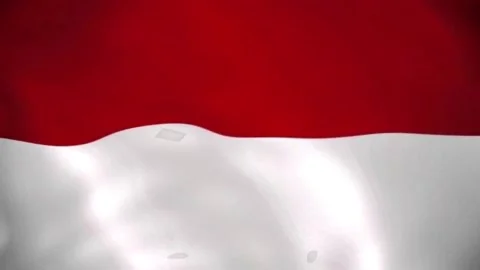 INDONESIA FLAG ANIMATION Stock Footage 221960626