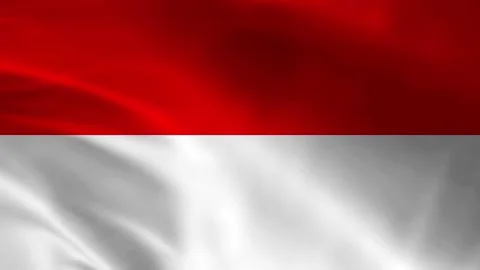 Indonesia flag animation Stock Footage 245552487