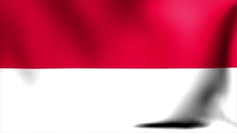 Indonesia Flag. Background Seamless Looping Animation. 4K High Definition Video Stock Footage 71882955