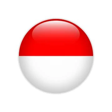Indonesia flag on button Stock-Illustration